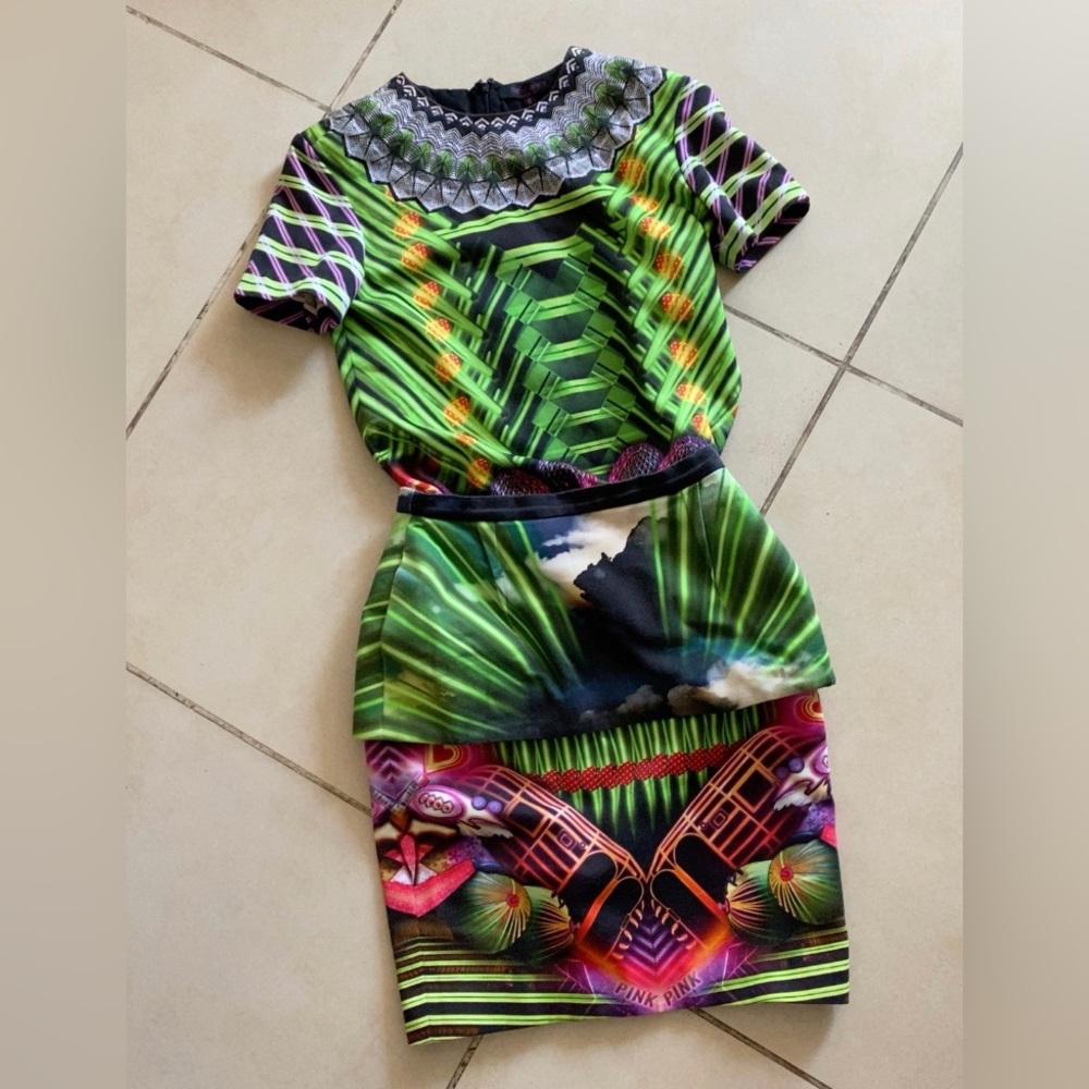 Manish Arora 2 piece skirt set XS co-ords
